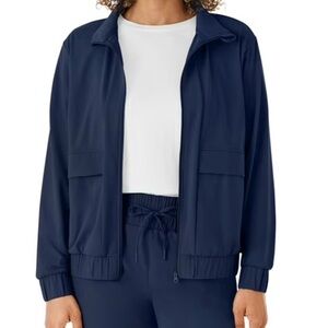 Elegant Navy Utility Jacket for Women